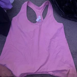 lulu lemon cool raceback nulu tank top size 12 pink